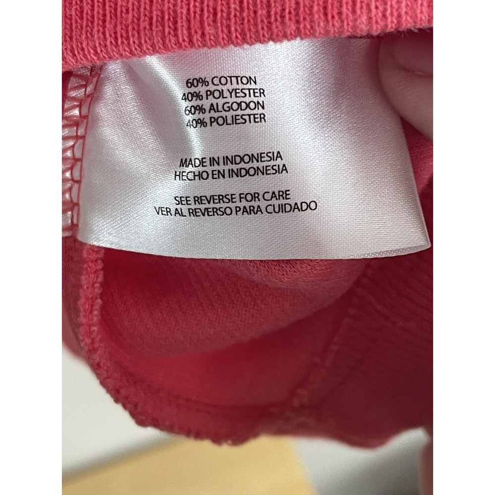 ORVIS Womens Medium Pink 1/4 Zip Sweater Ribbed Knit Floral Flip Trim Sweatshirt - Picture 5 of 5